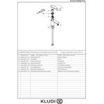 Kludi Waschtisch-EHM PURE&STYLE EcoPlus, ohne Ablaufgarnitur, 75mm chrom