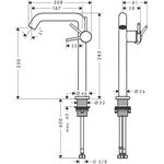 HG Einhebel-Waschtischmischer Tecturis S Fine CooStart Ausl 167mm o AG mattweiß