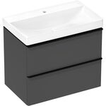 HG Waschtischunterschrank Xelu Q 780x605x475mm diamantengrau ma Gri ma-sw