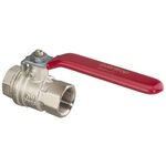 OV Hebelgriff-Kugelhahn Optibal PN 16 Messing vernickelt DN 65 2 1/2Zoll IG