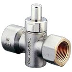 OV Manometer-Druckknopfhahn Messing vernickelt DN 15