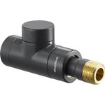 OV HK-Verschraubung Combi E Durchgang, DN 15, 1/2Zoll, PN 10 anthrazit