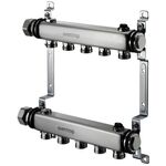 OV Edelstahl-Verteiler Multidis SH f Heizkörperanbindung G 3/4Zoll AG 5 Kreise