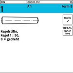 Kegelstift DIN 1 FormB B 8x 30 A1 gedreht 10 Stück - VPE: 10