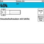 Kreuzlochschraube DIN 404 Schlitz M5x 16 A 1 100 Stück - VPE: 100