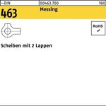 Scheibe DIN 463 2 Lappen 25 Messing 25 Stück - VPE: 25