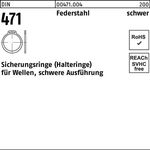 Sicherungsring DIN 471 15x 1,5 Federstahl schwere Ausf. 1000 Stück - VPE: 1000