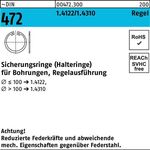 Sicherungsring DIN 472 20x 1 1.4122 Regelausf. 50 Stück - VPE: 50
