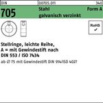 Stellring DIN 705 Gewindestift A 70x100x20 Sta galv.verz. leichte Reihe 1St.