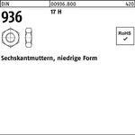 Sechskantmutter DIN 936 M8 17 H 100 Stück - VPE: 100