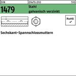 Sechskantspannschlossmutter DIN 1479 M24 Stahl galv.verz. 1 Stück