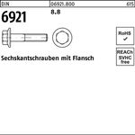Sechskantschraube DIN 6921 Flansch M16x 50 8.8 50 Stück - VPE: 50