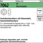 Sechskantmutter ISO 7042 Klemmteil M8 10 flZnnc 480h-L 500St. - VPE: 500