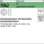 Sechskantmutter ISO 7042 Klemmteil M33 8 galv.verz. 10 Stück - VPE: 10