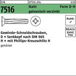 Gewindeschneidschraube DIN 7516 SEKO PH DM 8x40-H Stahl galv.verz. 100St. - VPE: 100