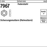 Sicherungsmutter DIN 7967 M16 Federstahl 500 Stück - VPE: 500