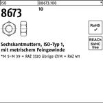 Sechskantmutter ISO 8673 M18x 1,5 10 100 Stück - VPE: 100