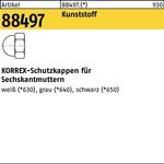 Schutzkappe R 88497 f.Sechskantmuttern f. M6/SW 10 Ku. grau 100St. DUBO - VPE: 100