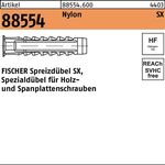 Dübel R 88554 SX 4x 20/3 Nylon 200 Stück FISCHER - VPE: 200