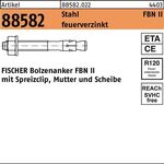 Bolzenanker R 88582 FBN II 8/10 Stahl feuerverz. 50 Stück FISCHER - VPE: 50
