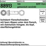 Sechskantflanschschraube R 88913 Sperr-Ripp VG M14x1,5x50 100 galv.verz. 100St. - VPE: 100