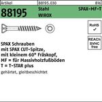 Schraube R 88195 SEKO SPAX-MF-T 3,5x55/36-T10 Stahl galv.verz. WIROX 500St. SPAX - VPE: 500