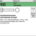 Sechskantschraube DIN 933 VG M16x 50 12.9 flZnL 480h zinklamellenb. 50St. - VPE: 50