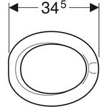 Geberit WC-Sitzring BAMBINI rubinrot