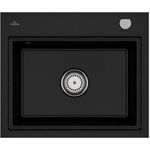 V&B Einbauspüle SUBWAY STYLE 60 S FLAT 580x490mm Abtr. Alu gebü Exzent. chrit
