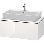 Duravit Waschtischunterbau L-CUBE 920x477mm 1 Ausz. we hgl ES Ahorn mitte