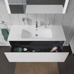 Duravit Waschtischunterbau L-CUBE 1220x481mm 1 Ausz. we hgl ES NB mitte