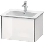 Duravit Waschtischunterbau XSQUARE 610x400x478mm 1 Ausz. we hgl ES NB mitte