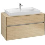 V&B Waschtischunterschrank COLLARO 100x54,8x50cm WT mttg m LED-B. No Oak