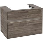 V&B Waschtischunterschrank COLLARO 800x548x500mm WT mttg m LED-B. Stone Oak