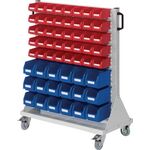 Rollwagen RasterMobil H1230xB1000xT500mm grau KastenxGr18xGr6, 40xGr7 RASTERPLAN