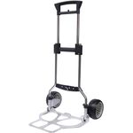 Transportkarre klappbar VA verchr.AluH.1120mm Schaufel-L420xB495mm Trgf.100kg