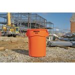 Mehrzwecktonne orange 167l PE Außen-Ø610xH800mm RUBBERMAID