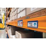Etikettentasche B210xH297mm blau magn.50St./Pack DURABLE
