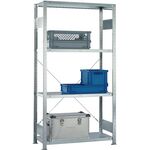 Steckregal H2000xB1000xT600mm Anbaurverz.1 Rahmen,4 Fbd.Trgf.150kg Feldl.1650kg