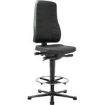 Arbeitsdrehstuhl All-In-One Highline Gleiter+Fußring Integralschaum 570-830mm
