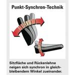 Bürodrehstuhl m.Synchrontechnik schwarz 450-570mm m.Armlehnen Trgf.110kg TOPSTAR