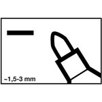 Permanentmarker 3000 schwarz Strich-B.1,5-3mm Rundspitze EDDING - VPE: 10