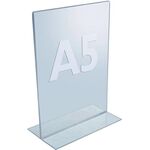 Tischaufsteller DIN A5 Acryl transp.freistehend