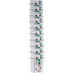 Prospekthalter H1160xB230xT75mm Anz.Fächer 10 Draht