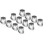 Geberit Duschwannenfuß-Set (12 Stück) Höhe 90-210mm