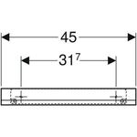 Geberit Wandablage iCon 450x55x130mm lava matt