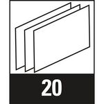 HAN Hängebox SWING 1901-11 39,7x34,7x15,4cm Deckel lichtgrau