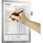 DURABLE Informationsrahmen 498923 DIN A4 magnetisch silber