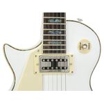 DIMAVERY LP-700L E-Gitarre, LH, weiß