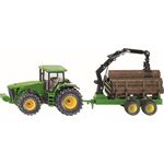 SIKU Traktor mit Forstanhänger